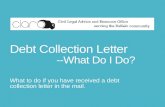 Debt collection letter - What do I do?