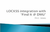 LOCKSS integration with ‘Find it @ dmu'