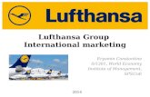 Lufthansa group. International marketing