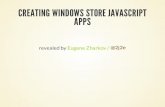 Creating windows store java script apps