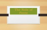 The Role of Feste