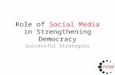 Role of social media in strengthening democracy