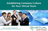 Top Tips to Establishing Company Culture for Your Virtual Team