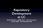 Repository Development at LC - Access 2009