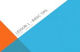 Teacher tips - Lesson1