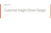 Customer Insight Driven Design