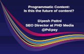 Programmatic content by Dipesh Pattni (@pdipsy) at BrightonSEO
