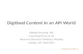 Digitised Content in an API world