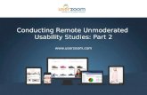 Conducting Remote Unmoderated Usability Testing: Part 2
