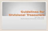Guidelines For Divisional Treasurers