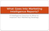 What Goes into Marketing Intelligence Reports
