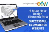 Design elements for ecommerce site development