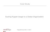 Scaling Puppet Usage to a Global Organization