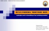 Halfords motor oil redesign and re branding of an existing product