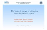 Do expert views of attitudes to physics agree?