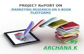 PPT ON MARKETING RESEARCH ON EBOOK PLATFORMS