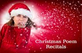 Christmas poem recitals