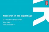 Reseach in the Digital Age, 19th Century Periodicals Research Day (8 November 2013, Liverpool John Moores)