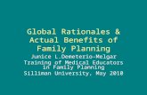 Dr. j melgar  family planning and development