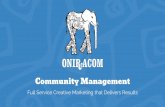 Online Community Management by Oniracom
