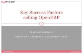 Key success factors selling OpenERP. François Pietquin, OpenERP