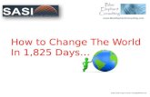 Cloud Computing: How to Change The World  In 1,825 Days…