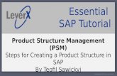 LeverX SAP PLM Tutorial - Product Structure Management  - Create a Product Stucture