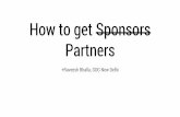 How to get sponsors for you events