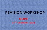 Revision workshop 17 january 2013