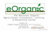 eOrganic: the National Organic Agriculture Information, Training and Networking System