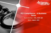 PCI Compliance a Business Issue Isaca 2009