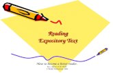 Expository text  in reading power point