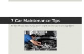 7 Car Maintenance Tips