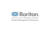 Raritan power management solutions