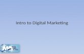 Intro to Digital Marketing