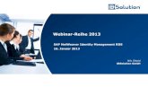 Webinar: SAP IdM Rapid Deployment Solution (RDS)