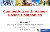 Competing with Value-Based Companies