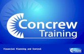 Concrew training financial planning and control