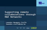 Supporting remote collaborations through R&E Networks