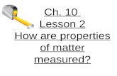 3rd Grade Ch  10 Lesson 2 How Are Properties Of Matter Measured