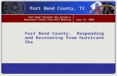 Fort Bend County:  Responding and Recovering from Hurricane Ike