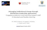 Managing institutional change in Higher Education