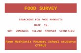 Food survey cyprus