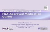 Patient Comprehension of FDA-Approved Medication Guides