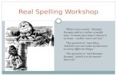 Real Spelling Powerpoint