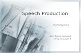 production of speech
