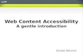 Web Content Accessibility, A gentle introduction