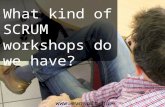 What kind of SCRUM workshops do we have?