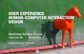 User Experience & Human Computer Interaction Design