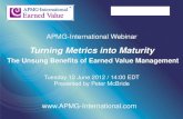 Turning Metrics into Maturity - APMG-International Webinar